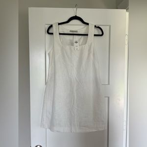 Abercrombie white linen dress. NEVER WORN